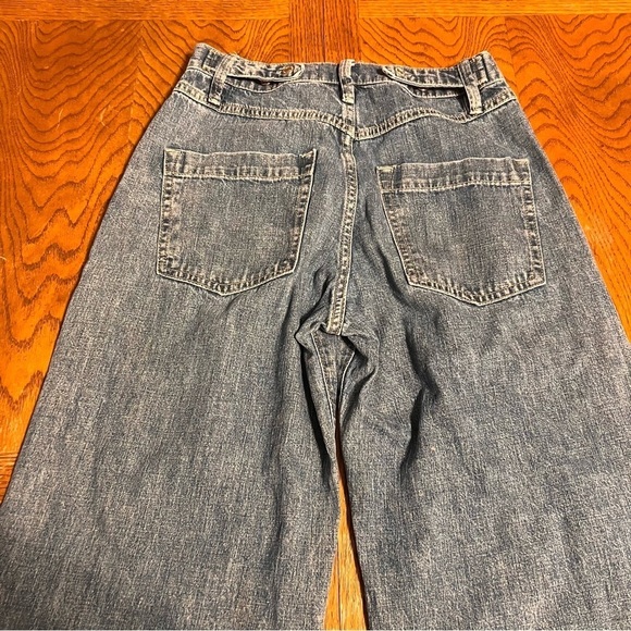 We The Free Luca Super Slouch High Waist Wide Leg Jeans Pleated Sz 24 Boho - Picture 14 of 15